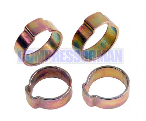 Mild Steel Single Ear O Clips 7mm - 18mm