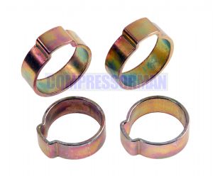 Mild Steel Single Ear O Clips 7mm - 18mm