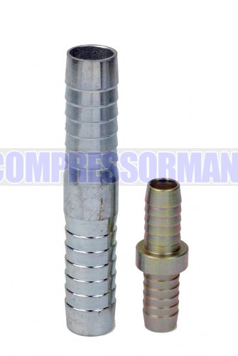 Zinc Plated Steel Barbed Hose Connector  1/2