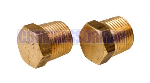 Brass Solid Hex Male BSPT and NPT Blanking Plug