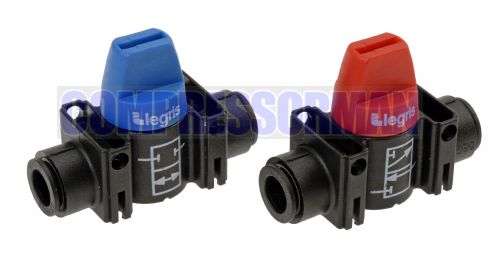 Legris 2/2 & 3/2 Mini Ball Valve 4mm - 12mm