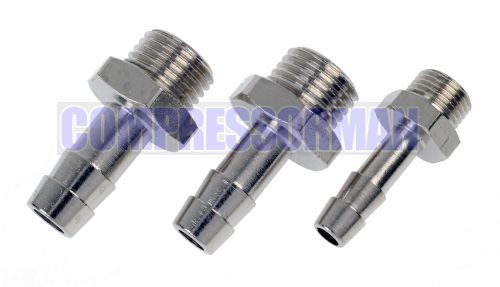 Hose Tail - Brass(Nickel Plated) BSPP 1/8