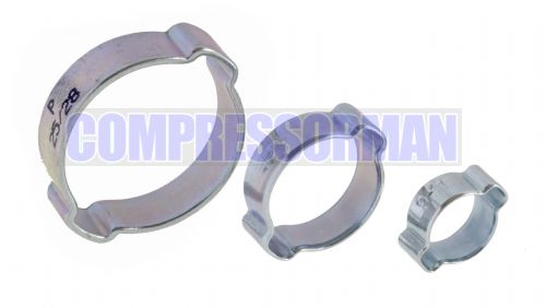 Mild & S. Steel Double Ear O Clips   5mm - 46mm