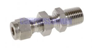 Bulkhead Male Connector NPT Metric