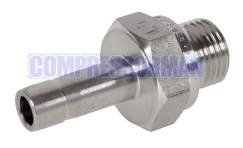 Male Tube To Pipe Adaptor BSPP Metric & Imperial