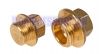 Brass Hex Male BSP Flanged Blanking Plug 1/8 - 2
