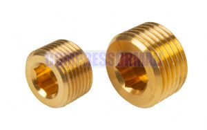 Plug Brass Internal Hex 1/8