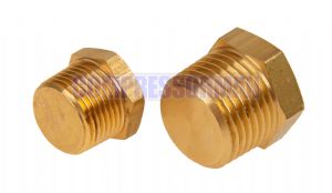 Brass Solid Hex Male BSPT and NPT Blanking Plug