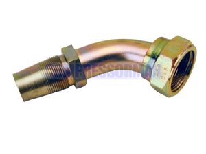 Reusable fitting - Female Swivel - Elbow 45 deg (BSP/JIC)