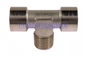 Nickel Plated Brass Centre Leg Male BSP Tee 