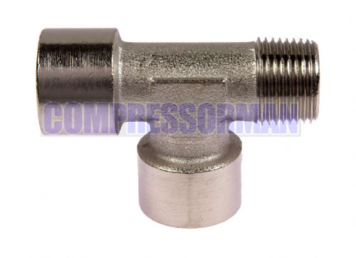 Nickel Plated Brass Offset Male BSP Tee 