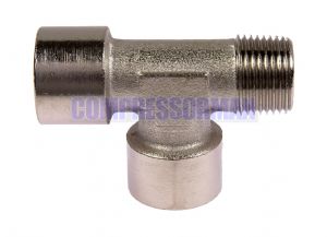 Nickel Plated Brass Offset Male BSP Tee 