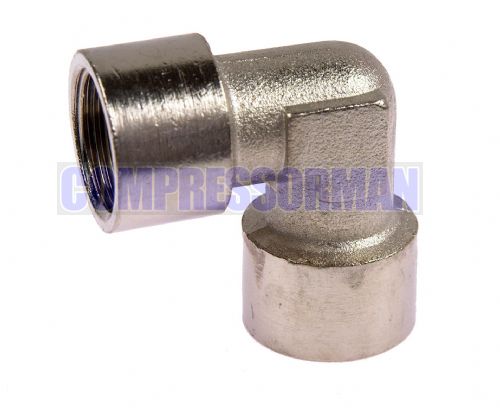 Nickel Plated Brass Female/Female BSP Equal Elbow