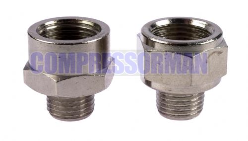 Nickel Plated Brass Male/Female BSP Adaptor 