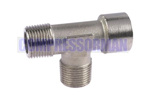 Nickel Plated Brass Offset Female BSP Tee 