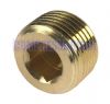 Plug Brass Internal Hex 1/8 - 1/2 BSPT