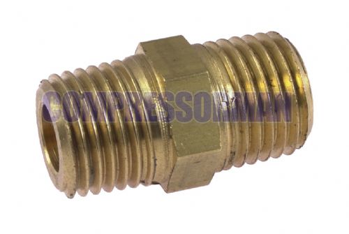 Brass Hex Male NPT/BSP Nipple Adaptor