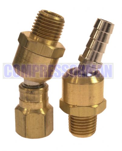 Hose Swivel Joint - Brass BSPT 1/4