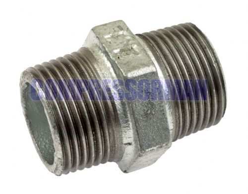 Malleable Iron Hexagon Nipple 1/8