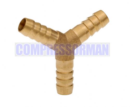 Hose Tail Y - Brass 1/4